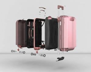 行李箱：产品结构演示动画